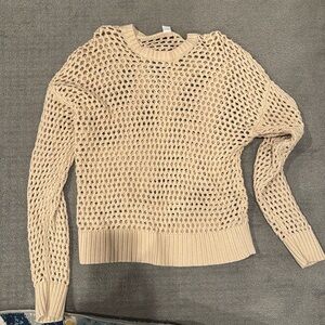 Open knit sweater